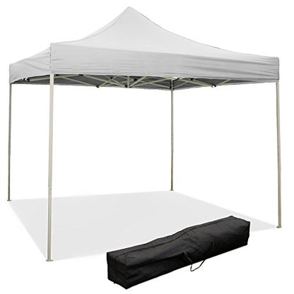 EverGreen Gazebo richiudibile 3x3 m pieghevole telo bianco in PVC 100% impermeabile 9006