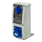 Presa interbloccata verticale con sezionatore interruttore, con fondo, con interruttore magnetotermico, 220V 230V, 3 poli 2P+T, 32A, IP54 - Rosi 16.3234B6MT