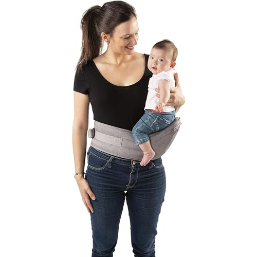 Chicco Hip Seat Carrier Marsupio Neonati Ergonomico da 0 Mesi a 15 kg, Porta Bebè 3in1 Multifunzione con Base Rigida Staccabile, Spallacci Imbottiti e Cappuccio Protettivo, 8 Posizioni - Beige