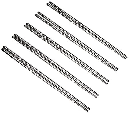 Fackelmann Asia Line Bacchette Cinesi, Acciaio, Argento, 23 x 11.7 x 0.7 cm