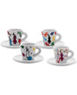 Bialetti Set 4 Tazzine Con Piattino Espresso Arte 2021
