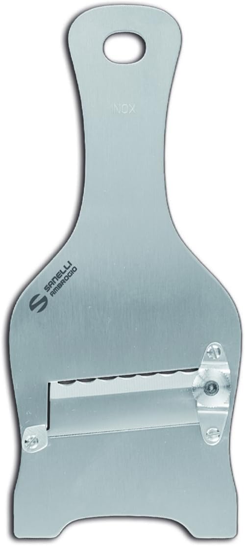 Sanelli Ambrogio Acciaio Ambrogio Sanelli-Affettatartufi Regolatore di qualità per un taglio preciso. Lama ondulata, Inox, Inossidabile, 23.0x9.0x2.5 cm
