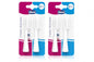 Chicco 4 Testine di Ricambio per Spazzolino Elettrico Boy and Girl, Due Confezioni da 2 pz