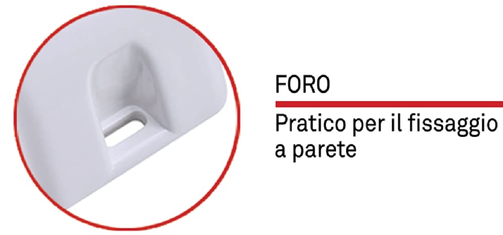 ROSI RS94005 Multipresa Serie Emilia, Bianco, 5 prese schuko biv. 10/16A