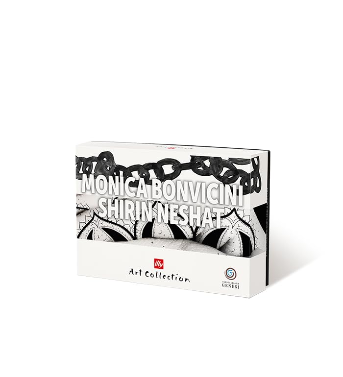 illy 25156 Art Collection, Collezione Genesi 2 Tazze da Cappuccino Numerate e Firmate Monica Bonvicini e Shirin Neshat