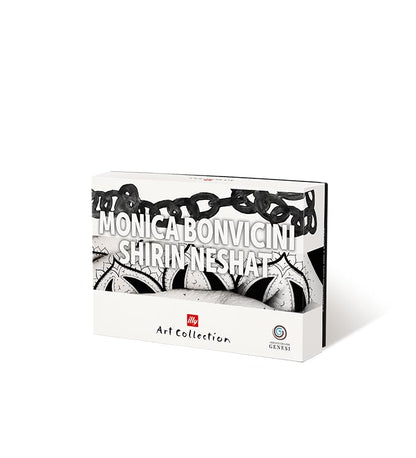 illy 25156 Art Collection, Collezione Genesi 2 Tazze da Cappuccino Numerate e Firmate Monica Bonvicini e Shirin Neshat