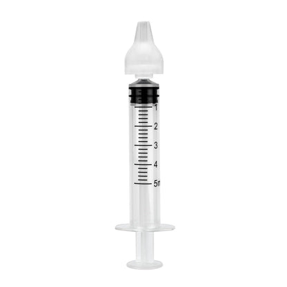 Chicco Easy Breath Siringa Nasale, dispositivo monouso per il lavaggio profondo delle cavità nasali del bambino, Contiene 2 siringhe da 5 ml e 2 olive nasali in silicone, 0m+