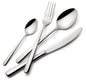 Lagostina Ambra, Set Posate per 6 Persone con 6 Forchette Tavola, 6 Coltelli Bistecca, 6 Cucchiai Tavola, 6 Cucchiaini Caffè, Set Posate in Acciaio Inox 18/10 con Finitura Lucida a Specchio