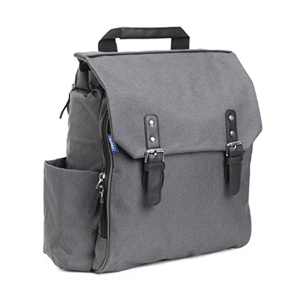 Chicco Lightweight and functional backpack for parents, equipped with thermal pockets, practical, elegant and functional, with magnetic closure, dark gray