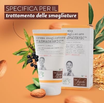 Fiocchi di Riso - Crema smagliature TASMADERMIC™ - 150ml - SMAGLIATURE - Idrata e aiuta a migliorare l'aspetto delle smagliature. Pack riciclato