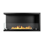 Divina Fire Camino a bioetanolo da Incasso ad Angolo biocamino angolare 90x45 SUTRI 90 SX
