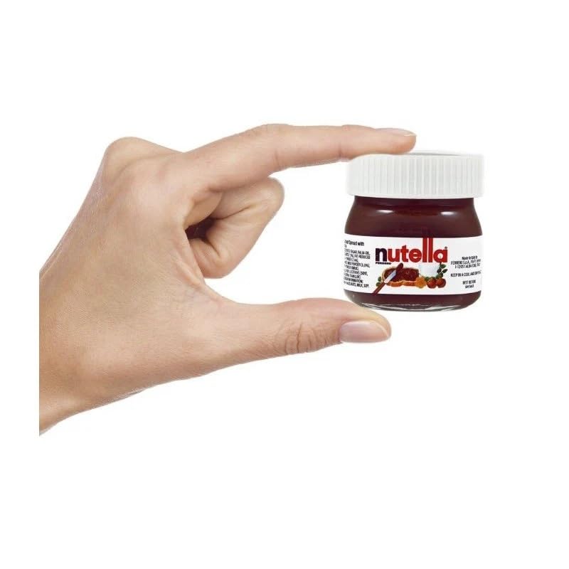 10 Vasetti in Vetro di Nutelline Monoporzione Personalizzati, Segnaposto Bomboniera, 25 Grammi - Etichetta e Tappo Personalizzabile