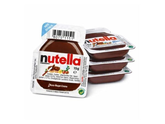 20 Nutelline Personalizzate Monoporzione 15g, Segnaposto personalizzato Bomboniera Compleanno Battesimo Comunione Cresima Laurea Matrimonio Fine Anno Scolastico