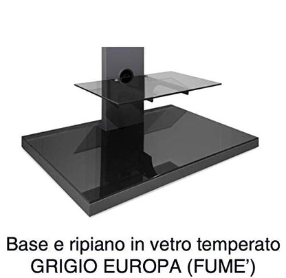 MUNARI SY 070 - ARMOIRE AVEC COLONNE TV jusqu'à 50'' en fini ANTHRACITE
