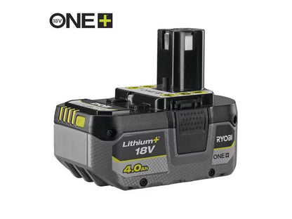RYOBI Kit Batteria 18V ONE+™ Lithium+™ 4,0 Ah con Caricabatteria Compatto, Compatibile con Tutti gli Utensili 18V ONE+™