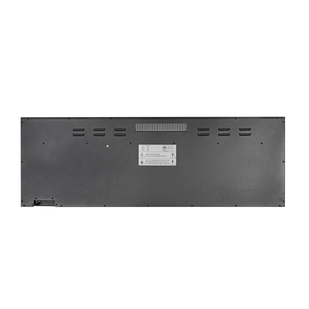 Camino elettrico da parete caminetto a incasso 3 Lati BOSTON130 L127 x P20 x H44