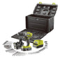 RYOBI R18DD3 Trapano Avvitatore 18V a Batteria, Con Valigia + 100 Accessori Inclusi | 2 Batterie 2,0Ah e Caricabatterie Rapido