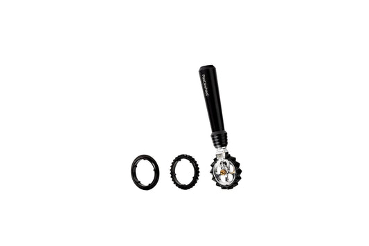 Marcato Tagliapasta, Rotella Tagliapasta, 3 Tipi di Taglio, anche per Biscotti, Chiacchiere e Creckers, Accessorio da Cucina, Made in Italy. Modello: Pastawheel, Nero