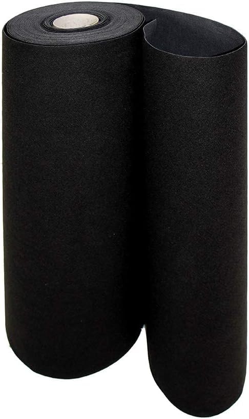 DIVINA HOME Tappeto Moquette Guida passatoia per Interno Esterno Nera H 1 x 30 mt