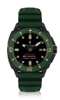 Generico FU262 Orologio da Polso Fumagazzi - Pagherai Verde, ø 46 mm, Cinturino in Silicone, Movimento Automatico, Water Resistant 1000 m