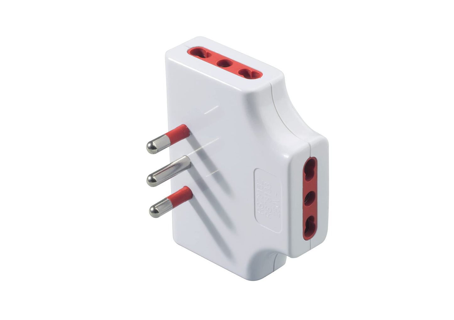 ROSI RS78132 Emilia Tripla Spina Extra Piatta Bianca 3 Poli 16A 250V | 3 Prese 3P 16A