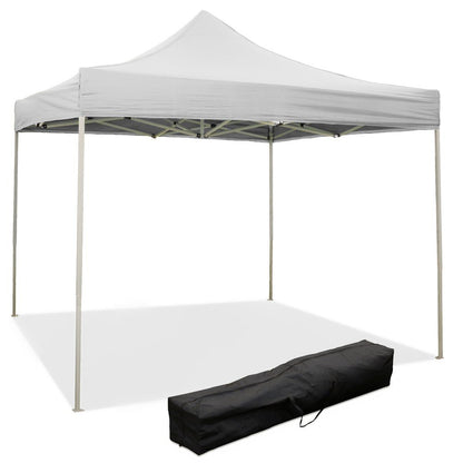 Divina Garden Gazebo richiudibile Pieghevole 2 X 2 Bianco ricoperto in PVC Impermeabile