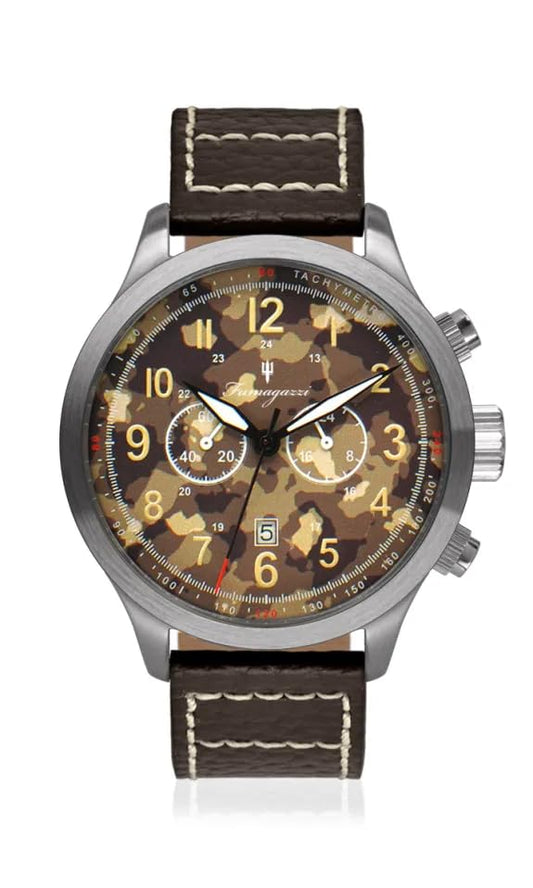 FU025 Fumagazzi Ramba Orologio Cronografo in Acciaio 46,5mm