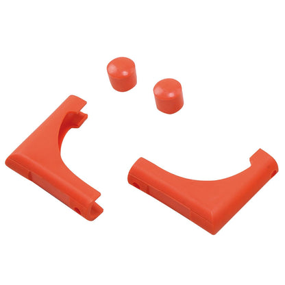 GIERRE Kit Piedini Antiscivolo di Ricambio per Sgabelli, 4 Pezzi Anteriori e Posteriori, Compatibile con Modelli B0120/B0130/B0140