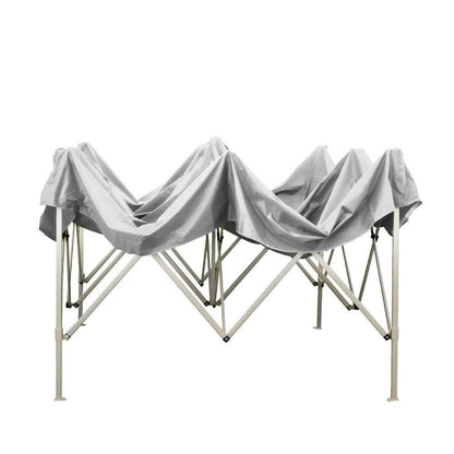 EverGreen Gazebo richiudibile 2.9x4.3 m Pieghevole Telo Bianco PVC 100% Impermeabile 9011