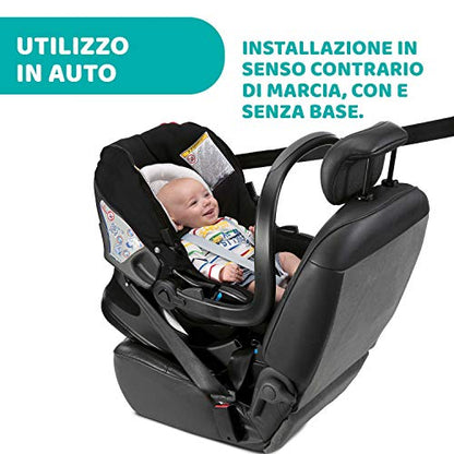 Chicco Trio Activ3 Passeggino Trio 3In1 Sistema Modulare Con Car Kit, Passeggino 3 Ruote, Navicella Neonato E Seggiolino Auto Gruppo 0+, Con Chiusura Pieghevole, Beige, ‎113 x 121.5 x 64 cm, 23.2 Kg