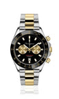 Generico FU120 Orologio da Polso Fumagazzi - Blasphemo, ø 39 mm, Cinturino Acciaio Bicolore Lucido, Movimento Cronografo, Water Resistant 5 atm