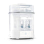 Chicco Sterilizzatore Elettrico, Sterilizzatore Biberon, Tiralatte e Ciuccio, con 3 Configurazioni e Spegnimento Automatico, Adatto al Microonde, per Sterilizzare Fino a 6 Biberon da 330 ml, Bianco