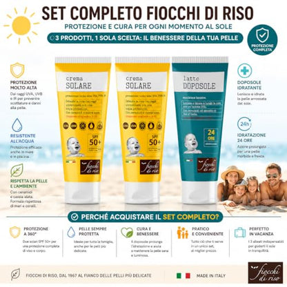 Fiocchi di Riso Crema Solare SPF 50+ con Ceramidi, 100ml