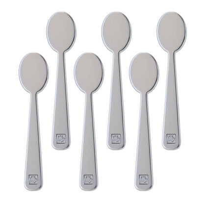 ILLY 6 Cucchiaini OMBRA by Paola Navone | Cucchiaino da Caffe in Acciaio Inox