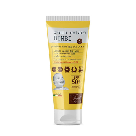 Fiocchi Di Riso Crema Solare Bimbi 50+ 100ml Tripla protezione (UVA, UVB, IR)