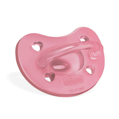 Chicco PhysioForma Ciuccio in Silicone 6 - 16 Mesi, Set di Gommotti Morbidi e Delicati, Supportano la Respirazione Fisiologica e Favoriscono il Corretto Sviluppo della Bocca, Rosa