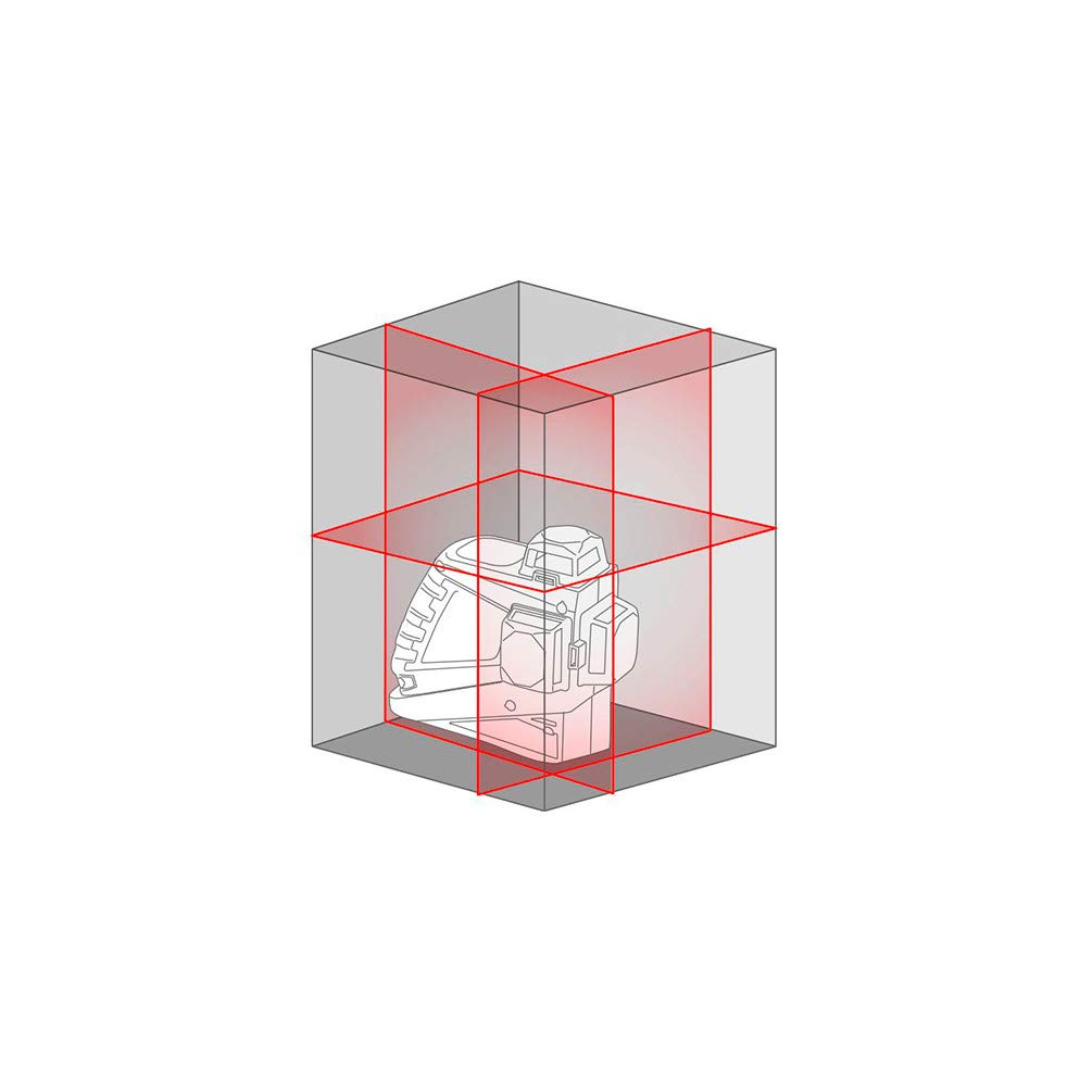 LASER METRICA 3D 360 GRADI RAGGIO ROSSO 61400