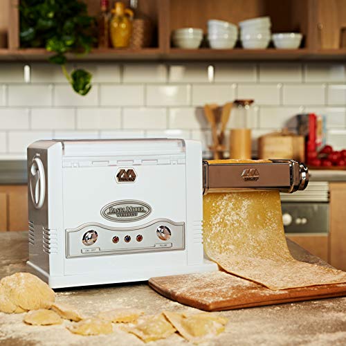 Marcato Impastatrice, Macchina per la Pasta Elettrica, Robot da Cucina, per Pizza, Pasta Fresca, Pane, Dolci, Biscotti, Compatibile con Accessori Extra, Made in Italy. Modello: Pasta Mixer