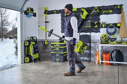 Ryobi RY18ST25A-0, Spazzaneve a Batteria 18V One+, Fresa per Neve con Larghezza di Lavoro 25 cm, Profondità di sgombero 15 cm con Lama in Plastica, Maniglia Regolabile e Impugnatura Ergonomica