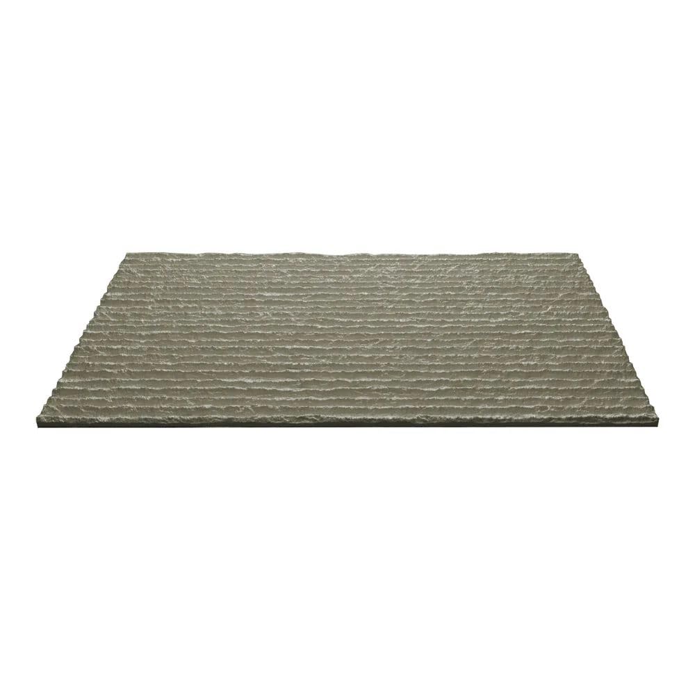 DIVINA HOME, Naturale, Pannello Decorativo 3D Effetto Pietra Graffiata, PU, Moderno, 18 kg, 120 x 60 x 2,5 cm, 8,6 m², Set 12 Pezzi, Grigio Roccia