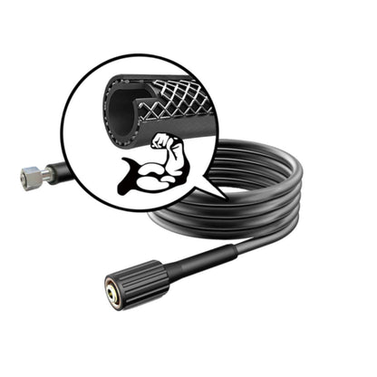 RYOBI Rondella elettrica ad alta pressione 1800 W RPW130XRBB (130 bar, portata 380 l/h, pompa in alluminio assiale, con lancia turbo e vario, pulitore per terrazze, spazzola multiuso, tubo da 6 m