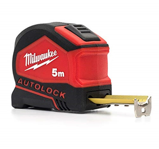 MILWAUKEE | Flessometro 5 Metri Serie Autolock | Metro a Nastro 5mt Auto-Lock