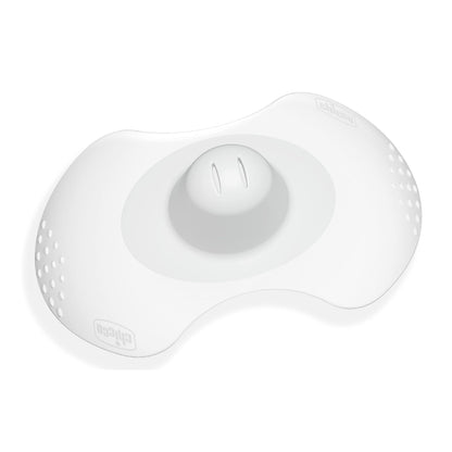 Chicco Paracapezzoli in Silicone, Copricapezzoli Allattamento, Proteggono il Capezzolo, Tettarella Anatomica, Contatto Naturale Pelle a Pelle, Alette Sagomate in Morbido Silicone, Taglia S/M, Bianco