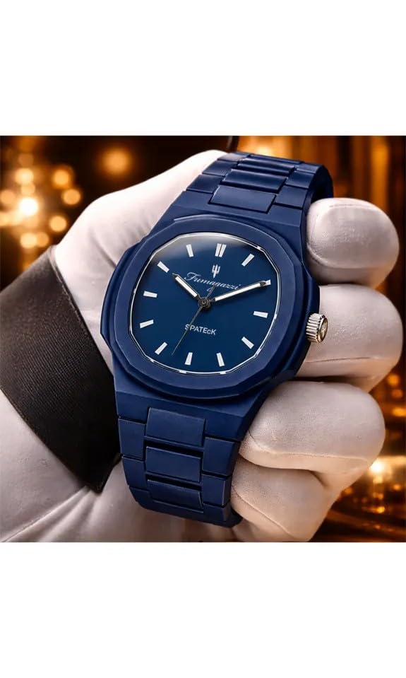 Generico FU323 Orologio da Polso Fumagazzi - SpateckLe Bleu Cazzé ø 40 mm, Cinturino ABS Blu, Movimento al Quarzo