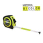 METRICA Flessometro Bicolor 5 Metri a Nastro 22mm | Cambio colore ogni 10cm