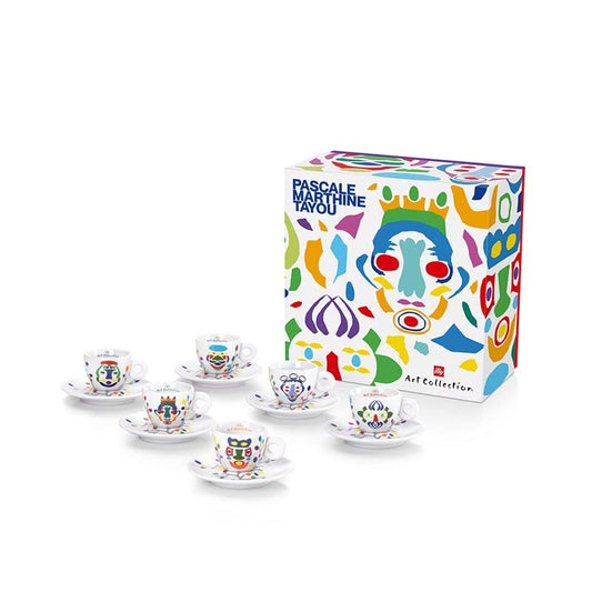Illy Art Collection Pascale Marthine Tayou 6 Tazze da Caffè Espresso Numerate Firmate