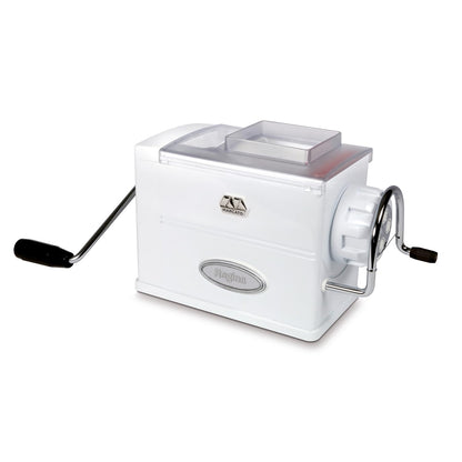 Marcato Macchina per la Pasta, Pasta Maker, Trafila per Pasta Fresca, Manuale, 5 Trafile Incluse, per Bucatini, Fusilli, Maccheroni, Maccheroncini, Rigatoni, Made in Italy. Modello: Regina
