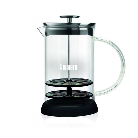 Bialetti Cappuccinatore, Crema Perfetta, Adatto all'utilizzo in Microonde, Lavabile in Lavastoviglie, 330 ml, Vetro