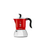 Bialetti Fiammetta Induction Caffettiera, Aluminium, Steel, Rosso, 2 Tazze