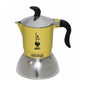 Bialetti Moka Fiammetta Induction 2 Tazze Gialla Caffettiera Adatta a Induzione